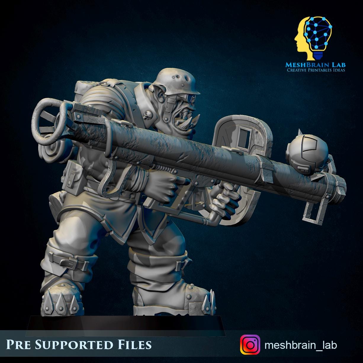 Ork Tank Hunter Panzerschreck | Orks | 32mm | Meshbrain Labs