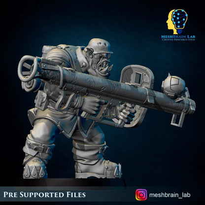 Ork Tank Hunter Panzerschreck | Orks | 32mm | Meshbrain Labs