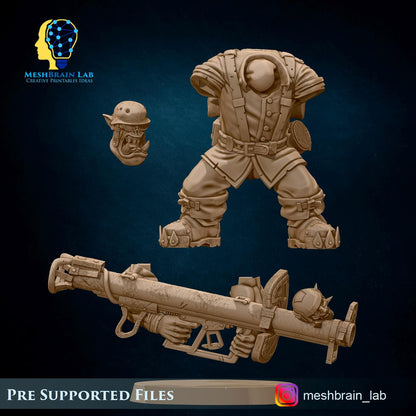 Ork Tank Hunter Panzerschreck | Orks | 32mm | Meshbrain Labs