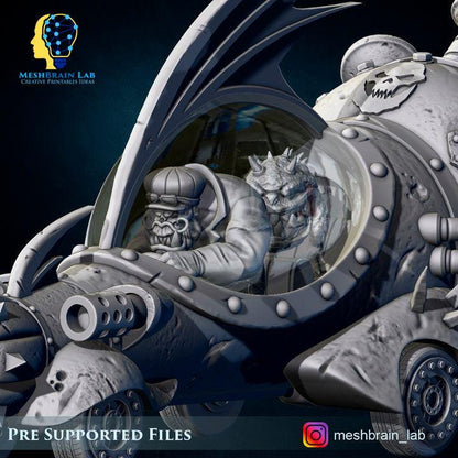 Evil Machine Race Ork car | Orks | 32mm | Meshbrain Labs