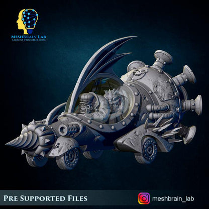 Evil Machine Race Ork car | Orks | 32mm | Meshbrain Labs