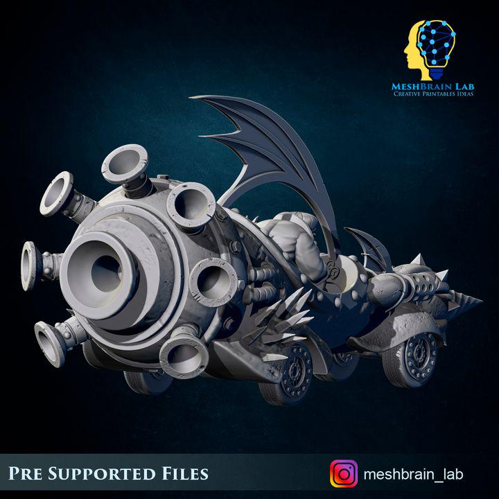 Evil Machine Race Ork car | Orks | 32mm | Meshbrain Labs