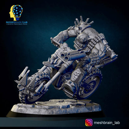 Wasteland Biker Orks Squad | Orks | 32mm | Meshbrain Labs