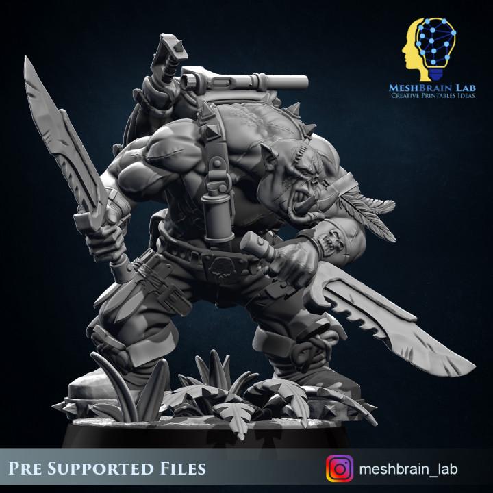 Ork Kommando Slayer | Orks | 32mm | Meshbrain Labs