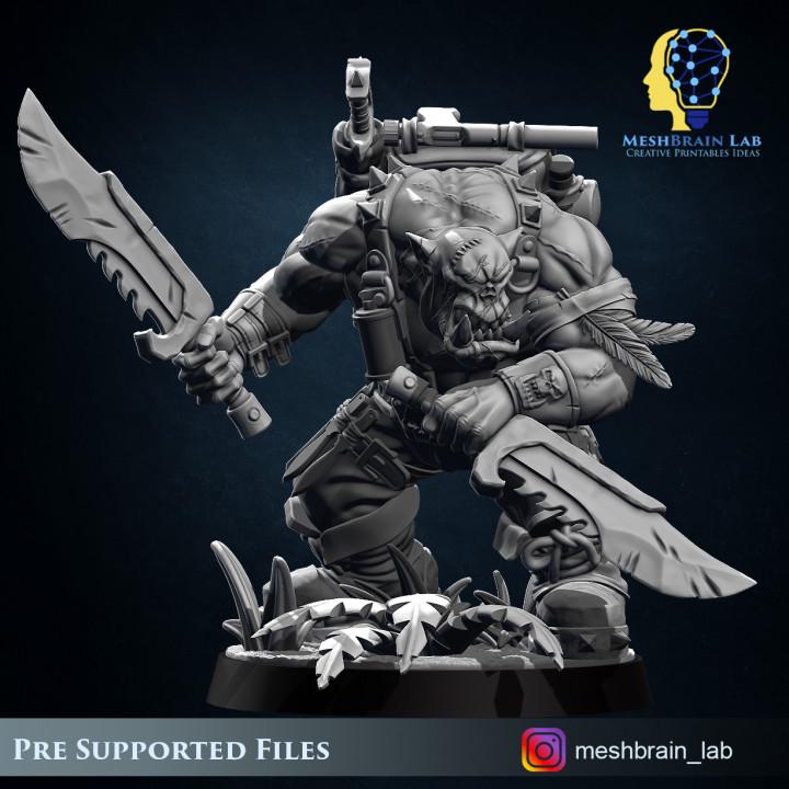 Ork Kommando Slayer | Orks | 32mm | Meshbrain Labs