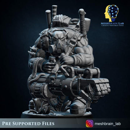 Ork Kommando zapper | Orks | 32mm | Meshbrain Labs