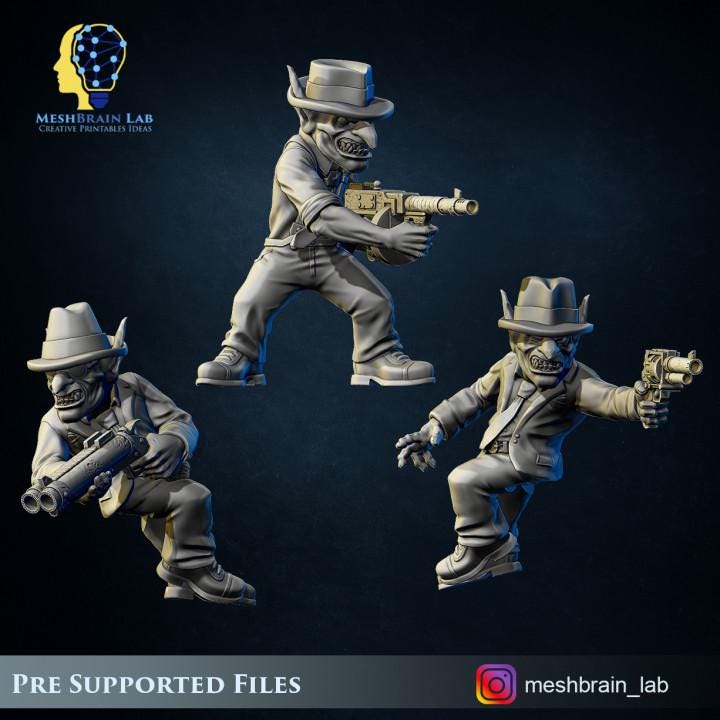 Ork Bulletproof Junk & Gang of Nuts | Orks | 32mm | Meshbrain Labs