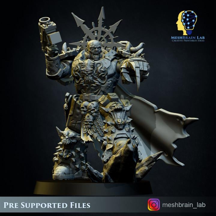 Doom Marines Squad | Chaos | 32mm | Meshbrain Labs