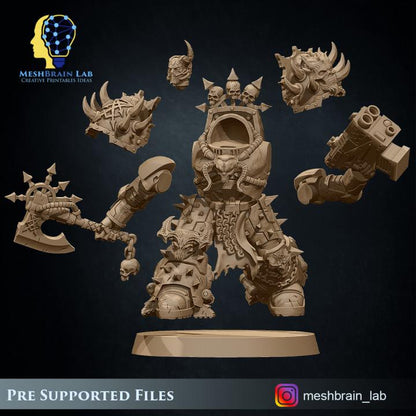 Doom Marines Terminators | Chaos | 32mm | Meshbrain Labs