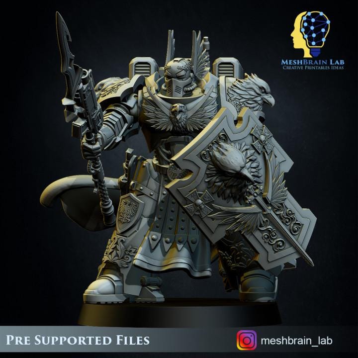 Imperial Marine Sworn Guard | Imperial Marines | 32mm | Meshbrain Labs