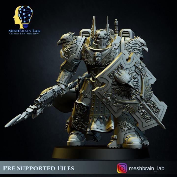 Imperial Marine Sworn Guard | Imperial Marines | 32mm | Meshbrain Labs