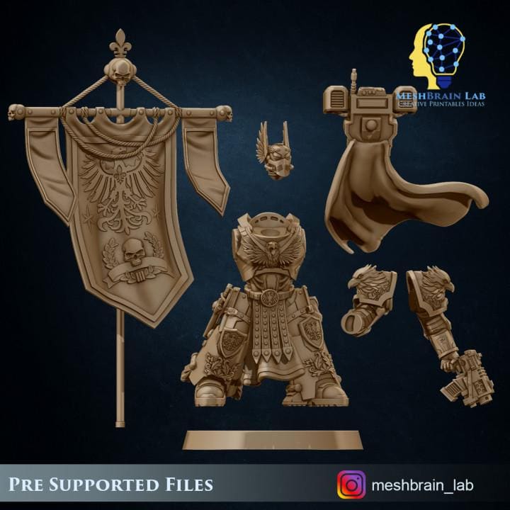 Imperial Marine Master of the order | Imperial Marines | 32mm | Meshbrain Labs