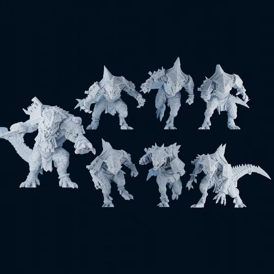 Lizardmen Team | Fantasy Football | Lizard Team | Brutefun Miniatures