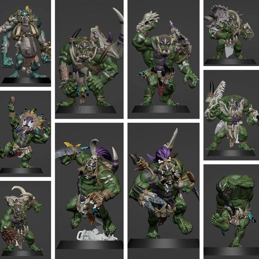 Savage Orc Team | Fantasy Football | Orc Team | Brutefun Miniatures
