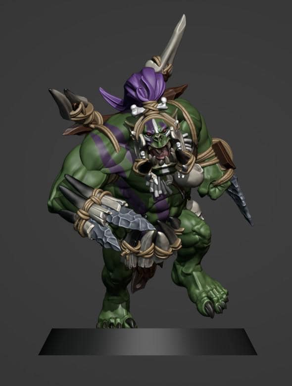 Savage Orc Team | Fantasy Football | Orc Team | Brutefun Miniatures