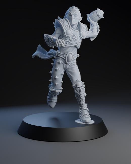 Twin Elf Star Player | Fantasy Football | Elf Team | Brutefun Miniatures