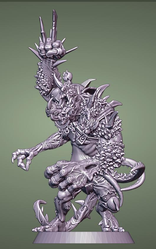 Troll Mutated | Fantasy Football | Underworld Team | Brutefun Miniatures