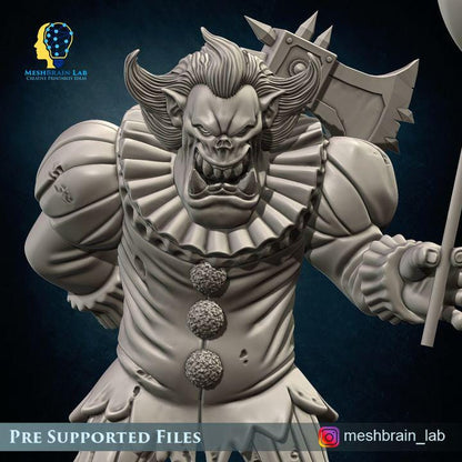 Ork Pennywaaghise, the slasher clown | Orks | 32mm | Meshbrain Labs