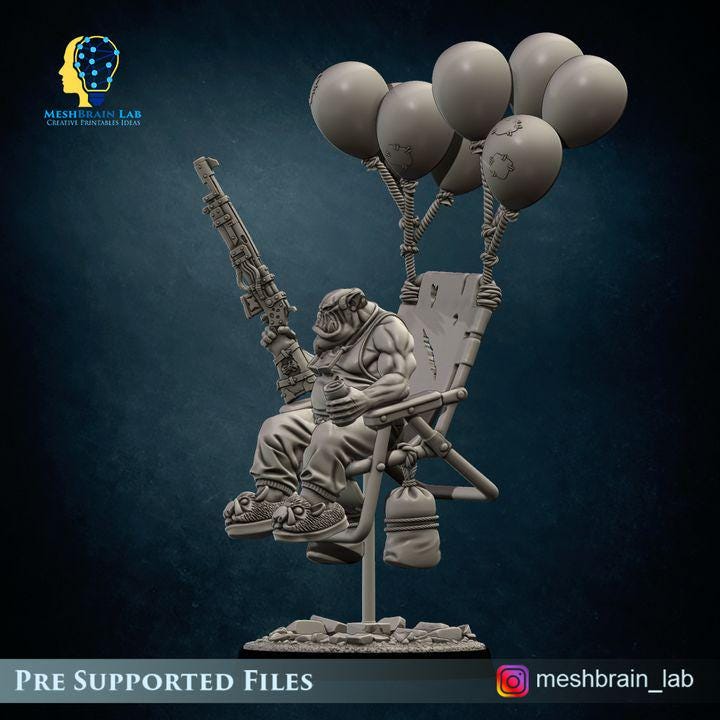 Ork Rokkit Maniacs Squad Retired Veteran | Orks | 32mm | Meshbrain Labs