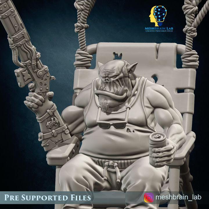 Ork Rokkit Maniacs Squad Retired Veteran | Orks | 32mm | Meshbrain Labs