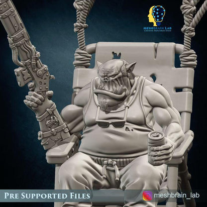 Ork Rokkit Maniacs Squad Retired Veteran | Orks | 32mm | Meshbrain Labs