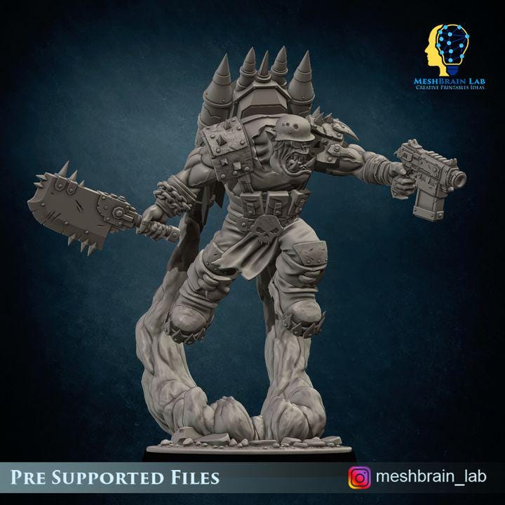 Rokkit Maniacs Orc Squad | Orks | 32mm | Meshbrain Labs