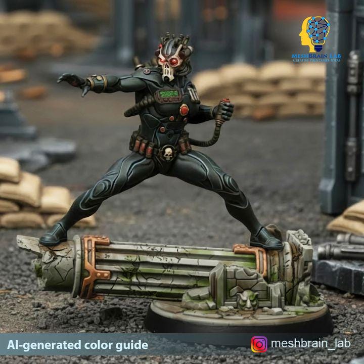 Imperial Psychic Assassin | Imperial Marines | Inquisition | 32mm | Meshbrain Labs