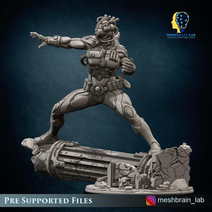 Imperial Psychic Assassin | Imperial Marines | Inquisition | 32mm | Meshbrain Labs