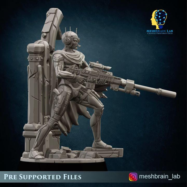 Imperial Assassin Sniper | Imperial Marines | Inquisition | 32mm | Meshbrain Labs