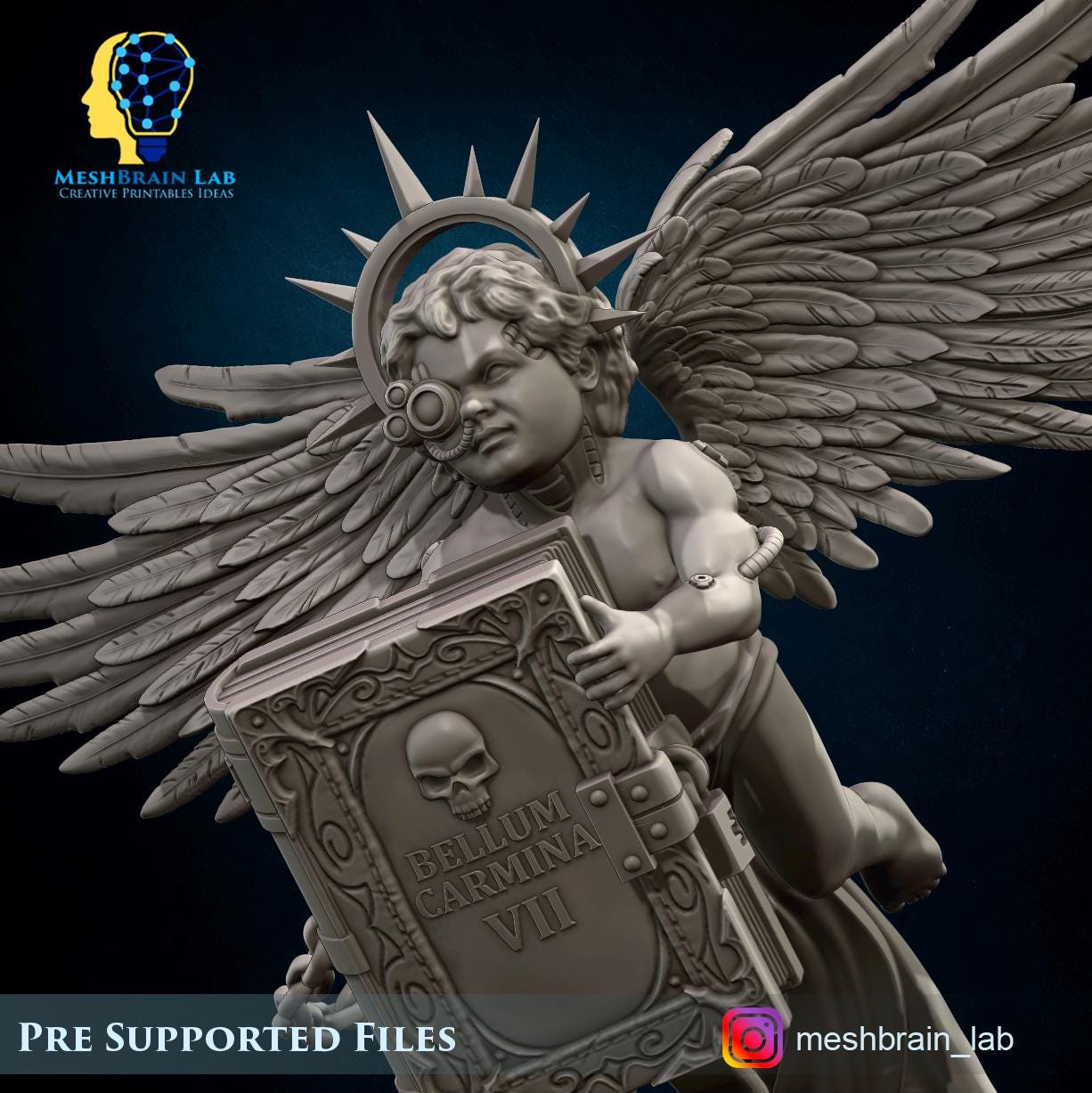 Cyber Servitor Mod | Imperial Marines | Inquisition | 32mm | Meshbrain Labs