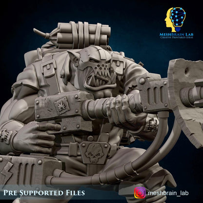 Ork Kommando with Rocket Launcher | Orks | 32mm | Meshbrain Labs