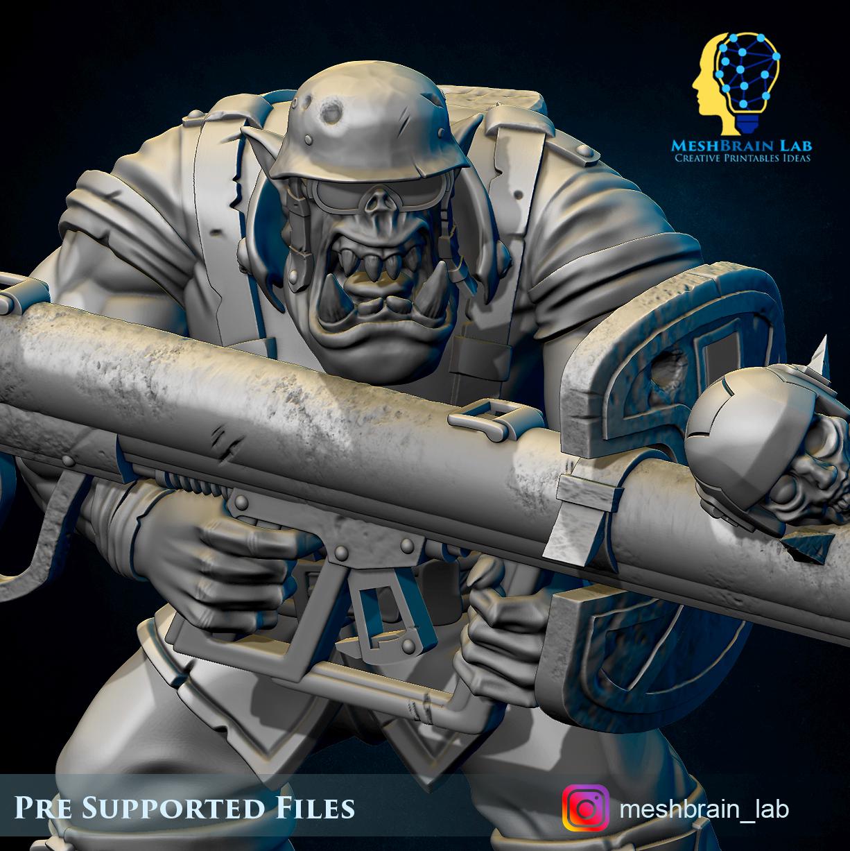 Ork Tank Hunter Panzerschreck | Orks | 32mm | Meshbrain Labs