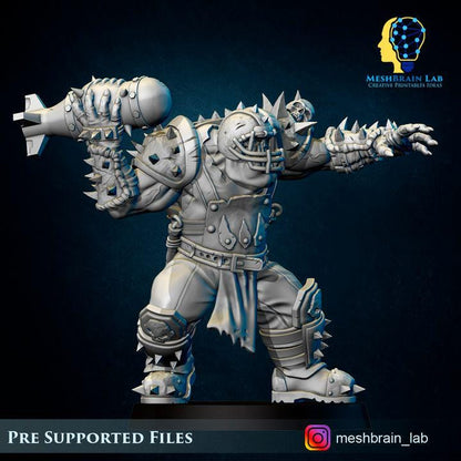 Ork Tank Hunter with old school attack technique | Orks | 32mm | Meshbrain Labs