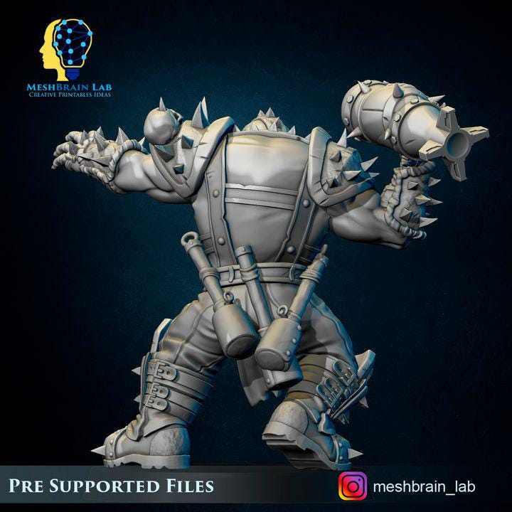 Ork Tank Hunter with old school attack technique | Orks | 32mm | Meshbrain Labs