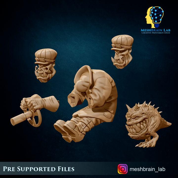 Evil Machine Race Ork car | Orks | 32mm | Meshbrain Labs