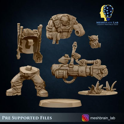 Ork Kommando zapper | Orks | 32mm | Meshbrain Labs