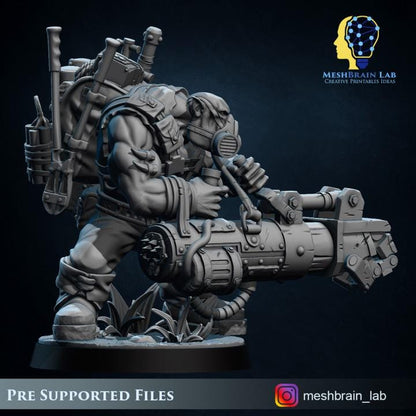 Ork Kommando zapper | Orks | 32mm | Meshbrain Labs