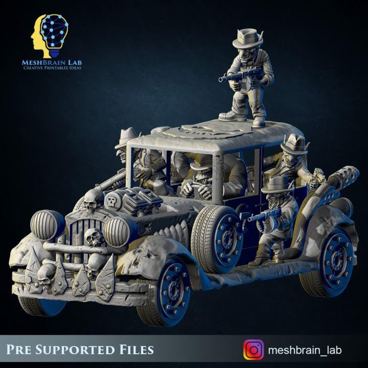 Ork Bulletproof Junk & Gang of Nuts | Orks | 32mm | Meshbrain Labs