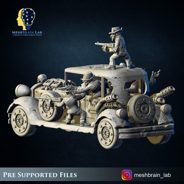 Ork Bulletproof Junk & Gang of Nuts | Orks | 32mm | Meshbrain Labs