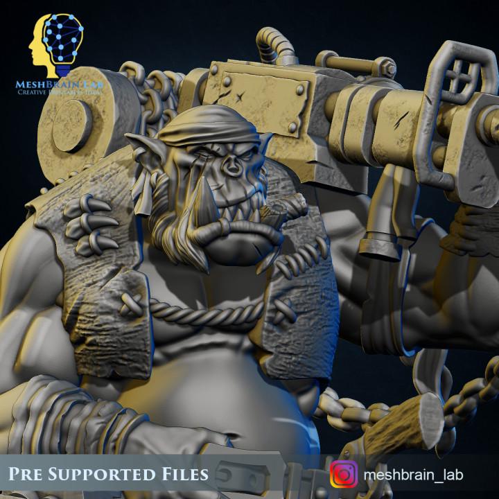 Ork Pirate harpooner | Orks | 32mm | Meshbrain Labs