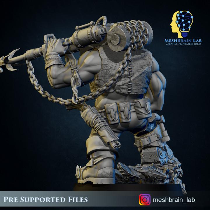 Ork Pirate harpooner | Orks | 32mm | Meshbrain Labs