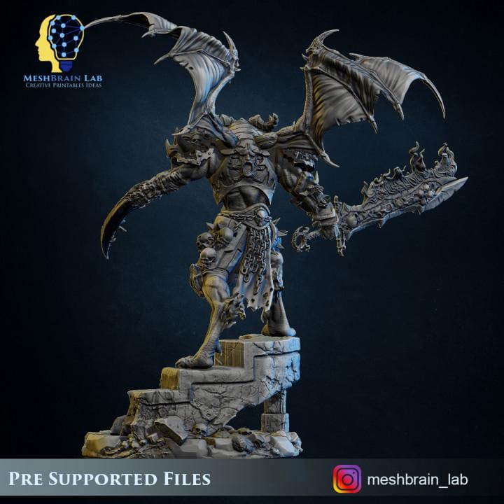 Doom Marine Rewarded by the Gods | Chaos | 32mm | Meshbrain Labs