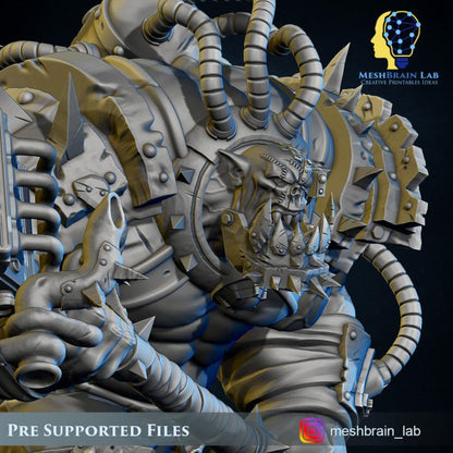 Ork Brute Warboss | Orks | 32mm | Meshbrain Labs