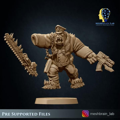 Ork nobz General | Orks | 32mm | Meshbrain Labs