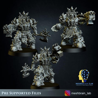 Doom Marines Terminators | Chaos | 32mm | Meshbrain Labs