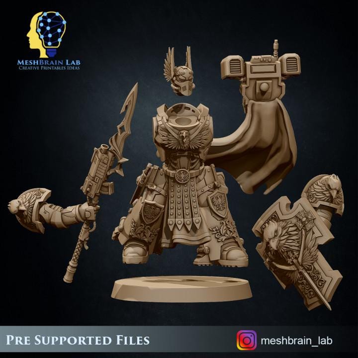 Imperial Marine Sworn Guard | Imperial Marines | 32mm | Meshbrain Labs