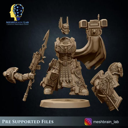 Imperial Marine Sworn Guard | Imperial Marines | 32mm | Meshbrain Labs