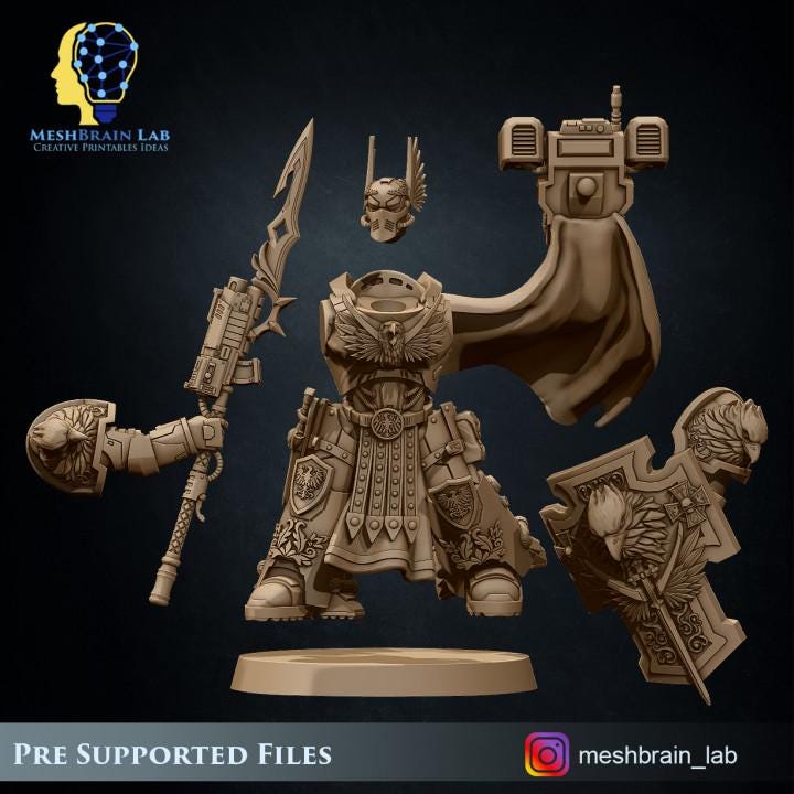 Imperial Marine Sworn Guard | Imperial Marines | 32mm | Meshbrain Labs