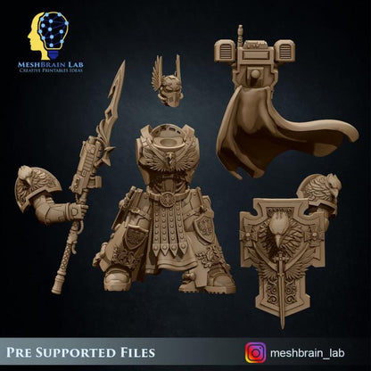 Imperial Marine Sworn Guard | Imperial Marines | 32mm | Meshbrain Labs