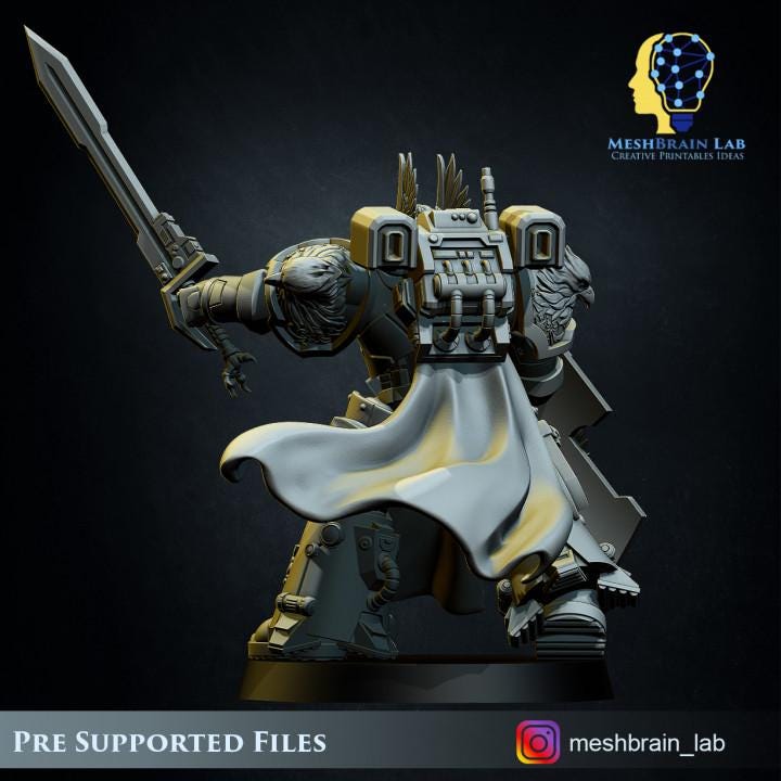 Imperial Marine Sworn Guard | Imperial Marines | 32mm | Meshbrain Labs